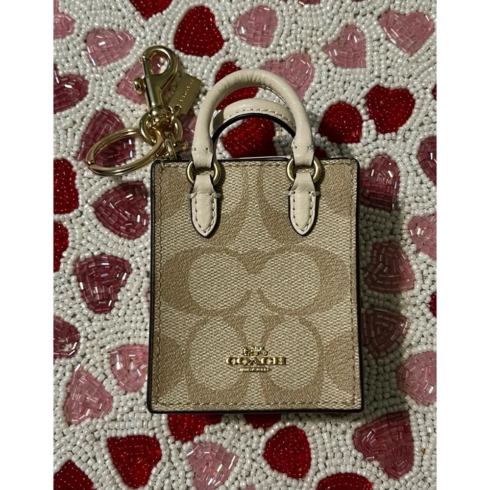 Coach North South MINI Purse Keychain!